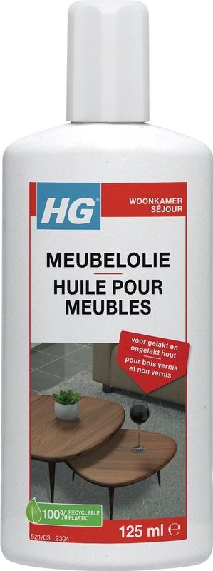 HG - Meubelolie - Eiken - 140ml - Voor Eiken, Mahonie en Kersen