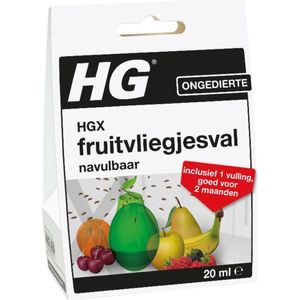 HGX fruitvliegjesval - 1stuk - effectief tegen fruitvliegjes - decoratieve peervorm