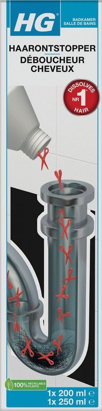 HG Haarontstopper - 450ml - Voor Doucheputje en Wasbak