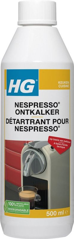 HG - Nespresso® Ontkalker - 500ml - Biologisch Afbreekbaar