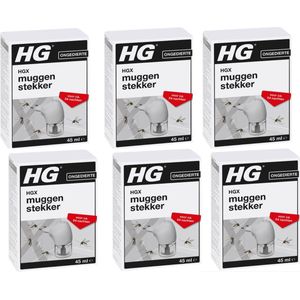 6x HG HGX Muggenstekker