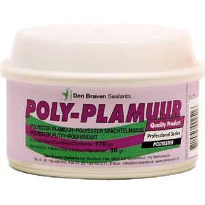 Zwaluw Poly Plamuur - 800 G - met Verharder - Gebroken Wit