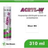 Zwaluw - Acryl-w Acrylaatkit - Wit - Koker 310ml