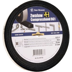 Zwaluw Den Braven 201728 Compress Band BG1 Compressieband - Antraciet - 20mm x 8m