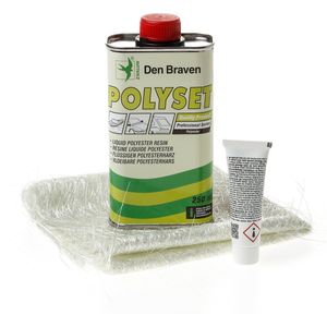 Den Braven -complete Polyesterset -250ml -2 Componenten Reparatieset