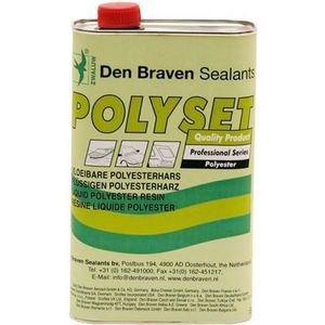 Zwaluw Polyset - 1 Liter - 2 Componenten - Transparant met Glasmat