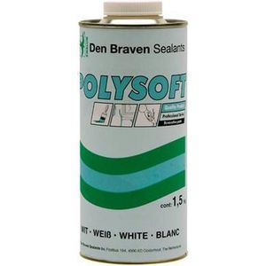 Zwaluw Den Braven 200592 Polysoft Professioneel Polyesterplamuur - Wit - 1,5kg