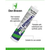 Zwaluw Den Braven 10685001 Acryl Exterior+ Acrylaatkit - Grijs - 310ml