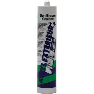 Zwaluw Den Braven 10685001 Acryl Exterior+ Acrylaatkit - Grijs - 310ml