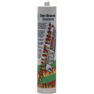 Den Braven Zwaluw Fire Sealant 1200C 310 ml Zwart - Hittebestendige Pasta