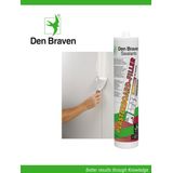 Den Braven - Zwaluw Plasterboard-Filler - Wit - 310Ml
