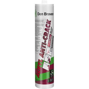 Den Braven - Zwaluw Acrylaatkit - Wit - 310Ml - Anti-Crack