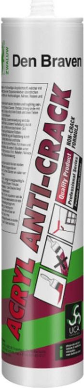 Den Braven - Zwaluw Acrylaatkit - Wit - 310Ml - Anti-Crack