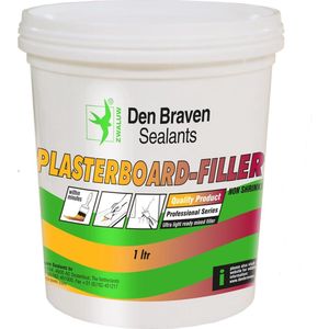 Zwaluw - Plasterboard Filler - Vulmiddel - Wit - 1 l Emmer