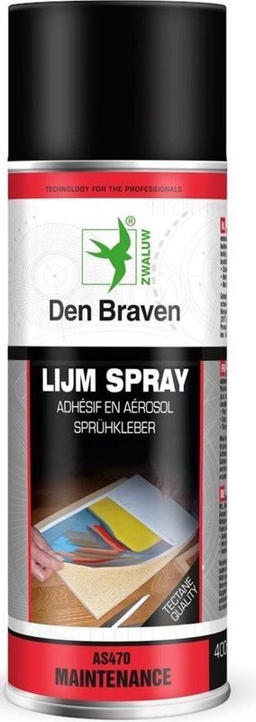 Den Braven - Zwaluw Lijm Spray - 400Ml - Voor Kleine Plak- en Kleefproblemen