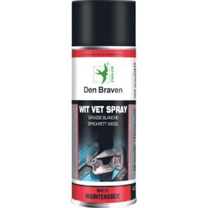 Den Braven - Zwaluw Witvet Spray - Klusaccessoire - Wit - 400ml