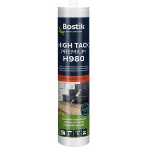 Bostik 30614679 H980 High Tack Premium Constructie-/Montagelijm - Zwart - 290ml
