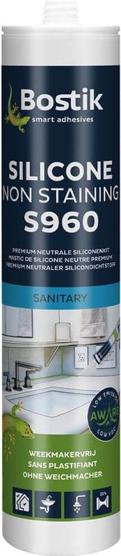 Bostik silicon non-staining wit - 310ml