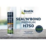 Bostik H750 Seal'N'Bond Premium Afdichtingslijm/Kit - Grijs - 290ml