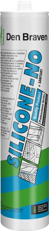 Den Braven - Zwaluw Silicone NO & Sanitair - Wit - 1 Stuk