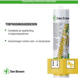 Zwaluw Beglazingskit Windowseal P Bruin (310ml)