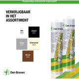 Zwaluw Beglazingskit Windowseal P Bruin (310ml)