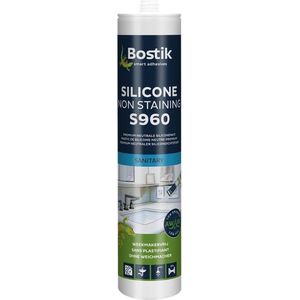Bostik sanitairkit S960 sil. n-staining grijs koker 310ml