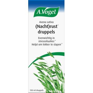 A.Vogel Avena sativa (Nacht)rust druppels - Helpt lichaam en geest te ontspannen | helpt om lekker te slapen - 100 ml