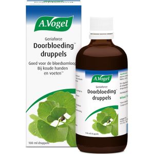 A.Vogel Geriaforce Doorbloeding druppels - Ginkgo biloba is goed voor de bloedsomloop en bij koude handen en voeten.* - 100 ml