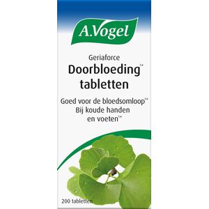 A.Vogel - Geriaforce Doorbloeding Tabletten - 200 Stuks - Ginkgo Biloba