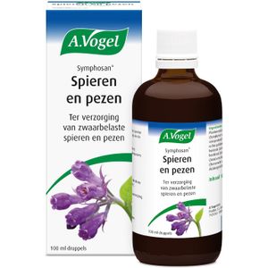 A.Vogel Symphosan (niet innemen) druppels - Ter verzorging van zwaarbelaste spieren en pezen. - 100 ml