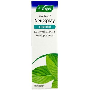 Cinuforce - Menthol - Neusspray - Pepermuntolie - Eucalyptusolie