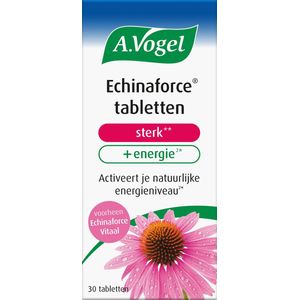 A.Vogel Echinaforce sterk + energie tabletten - Krachtige formule.** Echinacea ondersteunt de weerstand.* - 30 st