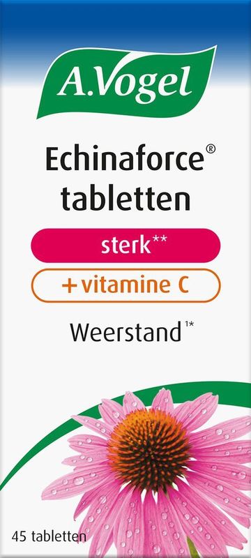 A.Vogel Echinaforce sterk + vitamine C tabletten - Krachtige formule.** Echinacea ondersteunt de weerstand.* - 45 st