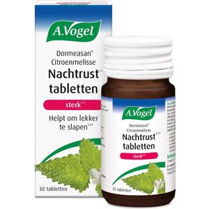 A.Vogel Dormeasan Citroenmelisse Nachtrust sterk tabletten - Passiebloem en Citroenmelisse helpen om lekker te slapen.* - 30 st