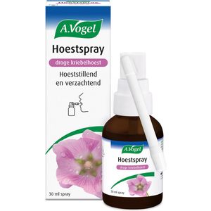 A.Vogel Hoestspray droge kriebelhoest spray - Hoestspray bij droge en kriebelhoest. Hoeststillend en verzachtend. - 30 ml