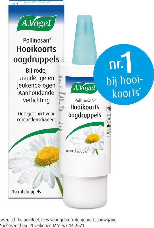 A.Vogel - Pollinosan - Hooikoorts Oogdruppels - 10 ml - Medisch Hulpmiddel