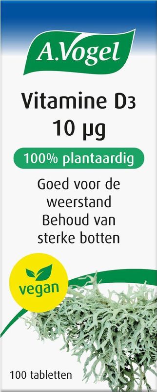 A.Vogel Vitamine d3 10 microgram 100 tabletten