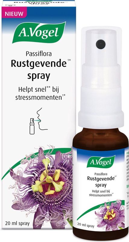 A.Vogel Passiflora Rustgevende spray - Passiebloem helpt snel** bij stressmomenten.* - 20 ml