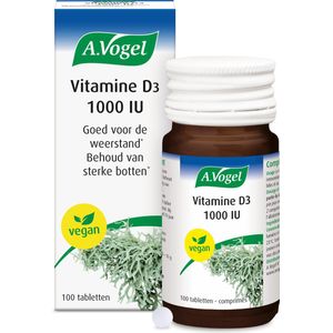 A. Vogel - Vitamine D3 - 1000IU - 100 Tabletten - Plantaardig