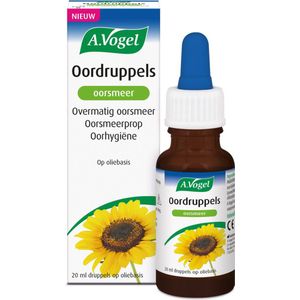 A.Vogel Oordruppels oorsmeer druppels - Overmatig oorsmeer, oorsmeerprop, oorhygiëne. - 20 ml
