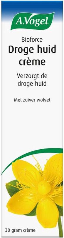 A.Vogel Bioforce Droge huid crème - Verzorgt de droge huid. Met zuiver wolvet. - 30 g