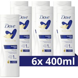 Dove Body Love Bodylotion - Essential Care - met Ceramide Restoring Serum - 6 x 400 ml