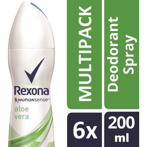 Rexona Women Fresh Aloe Vera - 6 x 200 ml - Deodorant Spray