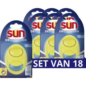 Sun Vaatwasmachine Verfrisser - Citroen - ontgeurt en verfrist - 15 stuks