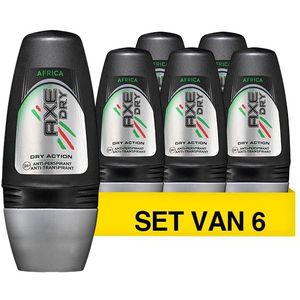 AXE Deo Roller Dry - Africa - 6 x 50 ml