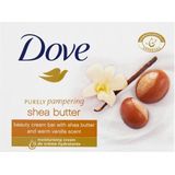 Dove - Zeepblok - Shea Butter - 90 Gram - Verrijkt met Hydraterende Crème