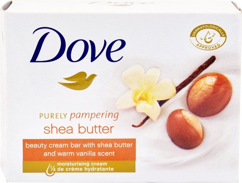 Dove - Zeepblok - Shea Butter - 90 Gram - Verrijkt met Hydraterende Crème