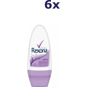 6x Rexona Deo Roll-on – Radiant 50 ml