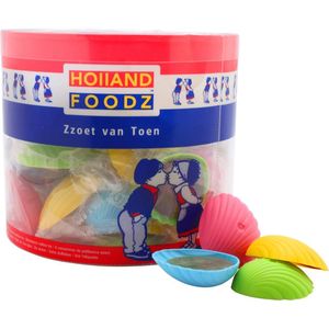Holland foodz vruchtenschelpen - Snoep van vroeger - Traktatie - Zoetigheid - Uitdelen